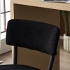 CAVINAS 24.8" Modern Dining Chairs,Set of 2/4,Teddy Fabric Counter Stools for Dining Room,Bar Stools with Round Seat,Dining Furniture Chair - 4 of 4