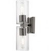 Livex Lighting Clarion 2 - Light Vanity in  Black Chrome - 3 of 4