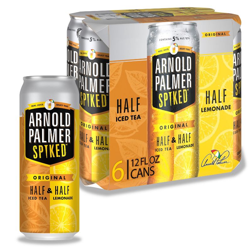 Arnold Palmer Spiked Half &#38; Half Original Flavored Malt Beverage - 6pk/12 fl oz Cans, 1 of 10