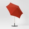 9' Round Outdoor Patio Market Umbrella with Faux Wood Pole - Threshold™ - 3 of 4