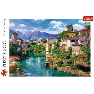 Trefl Old Bridge in Mostar Bosnia and Herzegovina Jigsaw Puzzle - 500pc - 1 of 3