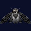 Junior's Design By Humans Monochrome Cicada By Realkey T-Shirt - 2 of 3