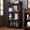 4 - Tier Kitchen Baker's Rack Standing Microwave Oven Stand Utility Storage Shelf Island Coffee Bar Living Room Home Office - 3 of 4