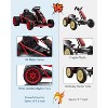 24V Kids Go Kart, 2×300W Motors, 8.1MPH Drift Racing Car w/ 9Ah Battery, Music, Horn & Seatbelt for Ages 8–12 - 4 of 4