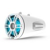 Fusion SG-FLT883SPW 8.8" Sports Grille White LED Tower Speakers with SG-FTMNTUNI Universal Fixed Mount Brackets, Pair, Fits 1.31"-2.5" Bars - 4 of 4