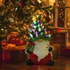 13 inch Ceramic Santa Christmas Tree with 50 LED Lights for Home Office Desk Decorations - 2 of 4