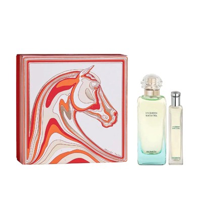 Hermes Un Jardin Sur Le Nil Gift Set Fragrances (EDT 3.3 oz, EDT 0.06 oz)