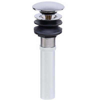 ALFI brand AB9056-PC Polished Chrome Pop Up Drain for Bathroom Sink with Overflow