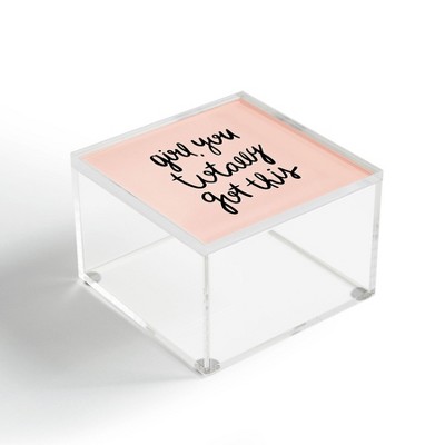 Allyson Johnson You Got This Girl 4" x 4" Acrylic Box - Deny Designs