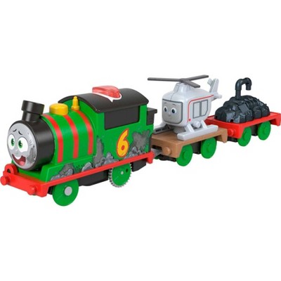 Thomas & Friends Motorized Talking Percy Engine with Harold Helicopter