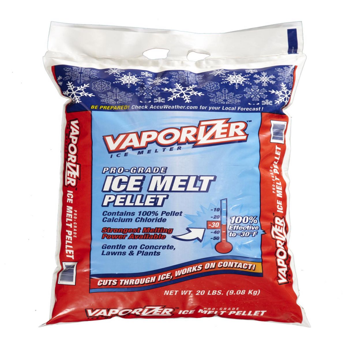 calcium chloride pellet ice melt 20 lb bag - instant & long lasting