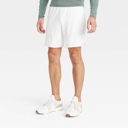 Unbranded Solid White Athletic Shorts Size XL - 64% off