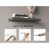 Vynxaria Ecco 31.5" Wide  Floating Shelves Set of 2, Shelves for Wall Decor for Bedroom, Bathroom Storage Shelves - 4 of 4