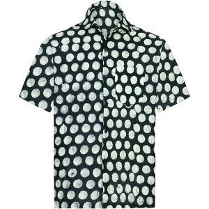 HAPPY BAY Men's Beach Holidays Button Down Shirt For Mens Short Sleeve Stylish Aloha Tops Vacation Cruise Summer Shirts - 1 of 3