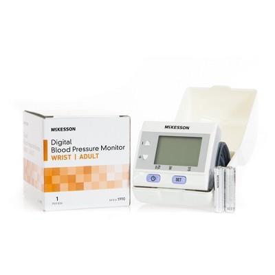 Mabis Adult Cuff Wrist Digital Blood Pressure Monitor White Device 1 Each :  Target