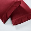 Paisley or Solid Flannel Cotton Pillowcases, Set of 2 by Blue Nile Mills - 3 of 3