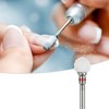 Unique Bargains Ceramic Tungsten Bit Electric Nail Drill for Rotary Nail Drill Machine Manicure Pedicure Polishing Kit Grinding Head Red 1 Pc - 2 of 4