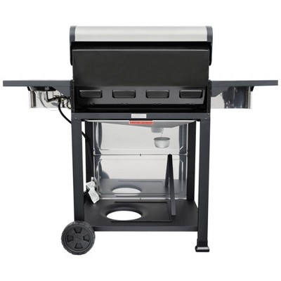 Kenmore 4-Burner Stainless Steel Propane Gas Grill with Side Burner