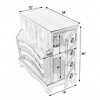 HomeRoots 24" Cherry Brown End Table With Drawers And Magazine Rack - 3 of 4
