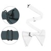 INSPIRE CHIC Men's Solid Color Satin Large Bow Tie 1 Pcs - 2 of 4