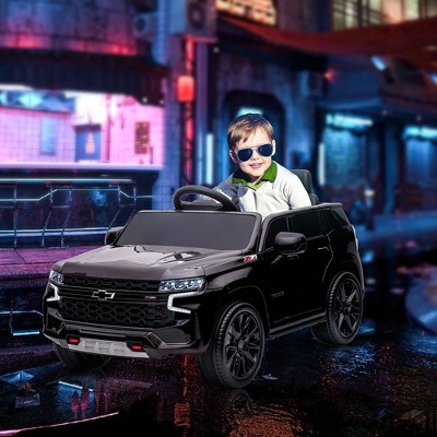 Black 12V Electric Ride-On Car with Remote Control