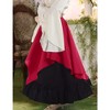 Whizmax Women's Halloween High Waisted Short A-line Flare Gothic Mini Black Red Plaid Pleated Skirt Dress Red M - 4 of 4