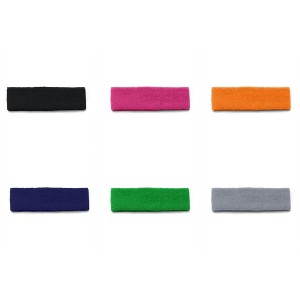 6 Pack Athletic Headbands for Men and Women Comfortable Secure Fit - 1 of 4