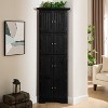 Racxily 4-Tier Corner Pantry Cabinet, 72" Tall Storage with 8 Doors & Shelves for Kitchen & Living Room. - 4 of 4