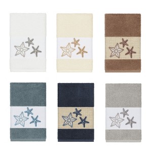 Linum Home Textiles 100% Turkish Cotton LYDIA Embellished Towel Set - 1 of 3