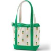 Lands' End Zip Top Long Handle Canvas Tote Bag - 3 of 4
