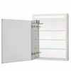 Fine Fixtures Bathroom Medicine Cabinet, Aluminum, Recessed/Surface Mount, Mirrored Interior w/LED - 4 of 4