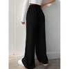 Coolmee Women's Wide Leg Sweatpants Casual Loose Pants Comfy Lounge Joggers Baggy Sweatpants Pockets - 4 of 4