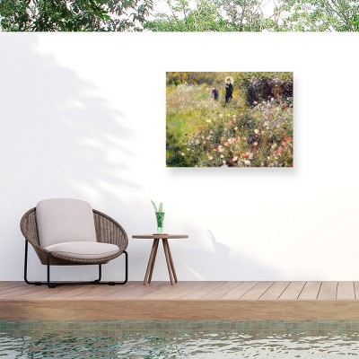Trademark Fine Art - Pierre Renoir Summer Landscape Matted Framed Art