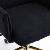 Kumasinova Ergonomic Swivel Home Office Chair with Gas-Lift Mechanism,Backrest Seat,Luxury Velvet Upholstered Computer Chair for Study&Office - 4 of 4