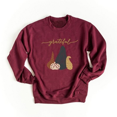 Simply Sage Market Women's Graphic Sweatshirt Boho Grateful Pumpkins