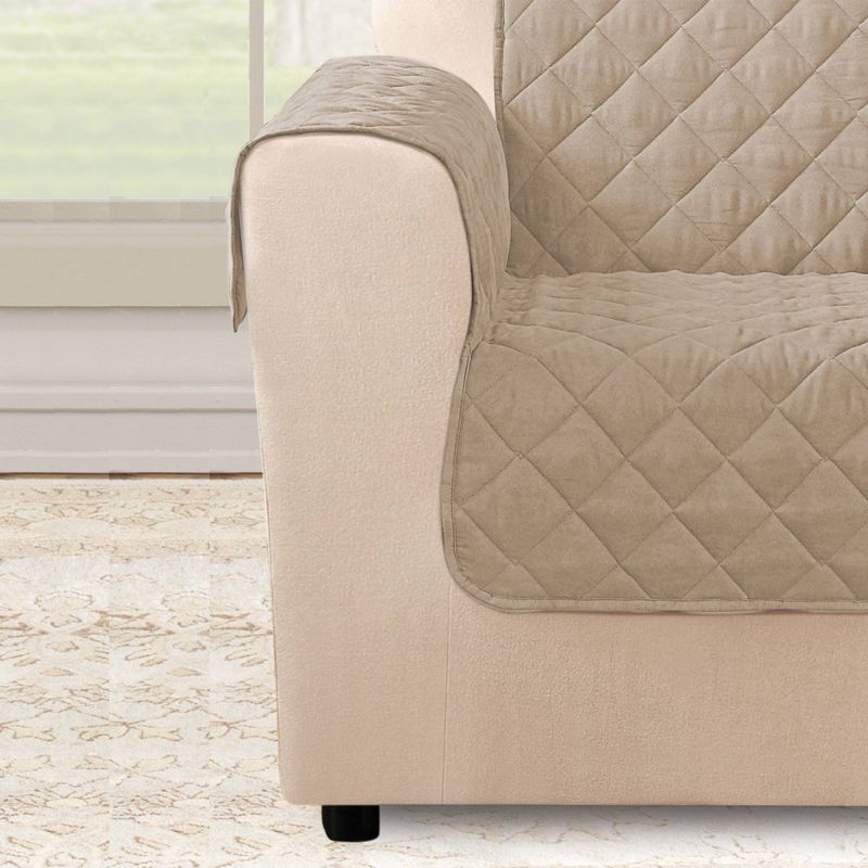 Microfiber Non-Slip Chair Furniture Protector - Sure Fit, 4 of 6