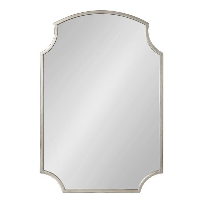 Carlow Antique Silver Scalloped Vanity Wall Mirror