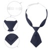 INSPIRE CHIC Women's Pre-tied Solid Color Adjustable Short Tie - 3 of 4