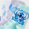 Women's Lilo & Stitch 3pk Mid Crew Socks - Mint/Heather Gray/White 4-10 - 3 of 3