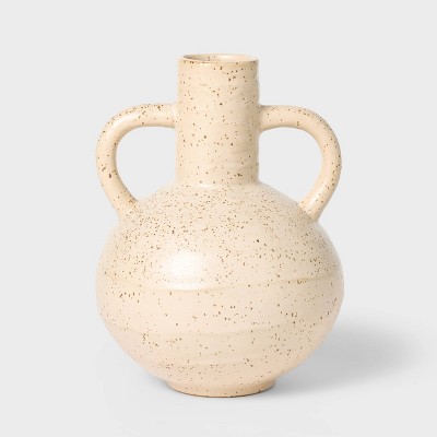 Large Matte Ceramic Speckle Glaze Vase - Threshold™ designed with Studio McGee: Modern Amphora, Hand Wash, Tabletop Decor