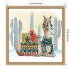 Amanti Art Boho Christmas II (Llama Cactus) by Grace Popp Canvas Wall Art Print Framed 16 x 16-in. - 3 of 4