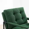 Art Leon Mid Century Modern Fabric Accent Chairs with Padded Armrest and Metal Frame - 4 of 4