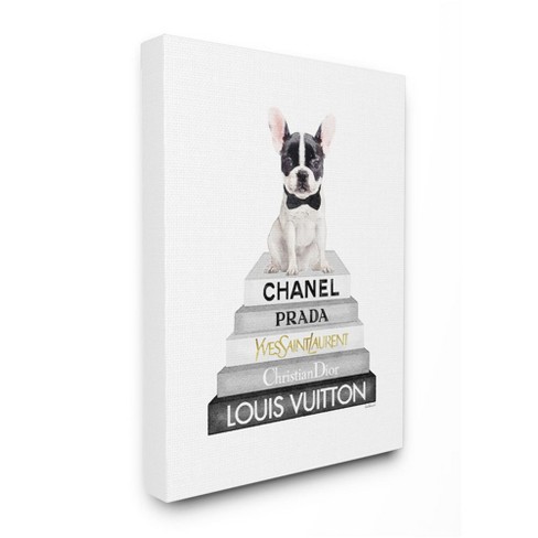 French bulldog chanel clearance print