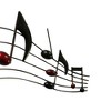 Royal Hampton 26 Inch Handmade Metal Wall Mount Accent Decor with Musical Notes and Treble Clef - 4 of 4