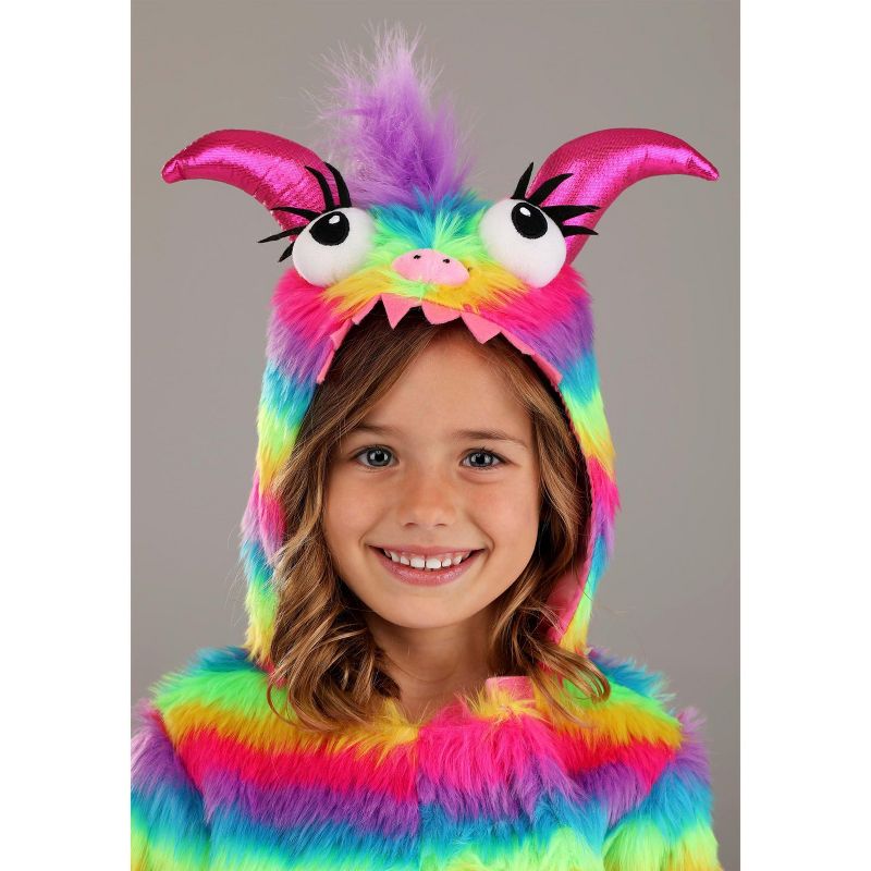 HalloweenCostumes.com Rainbow Monster Costume for Toddlers., 4 of 8