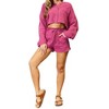 Women's Chic Two-Piece Button-Up Set - Basic Bae - 4 of 4