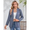Clearlove Womens One Button Blazer Casual Open Front Long Sleeve Suit Jackets Business Work Office Blazers - 4 of 4
