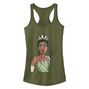 Junior's The Princess and the Frog Tiana Portrait Racerback Tank Top - 1 of 4