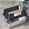 Coucheta Stainless Steel Cat Litter Box Collection - High Sided Non-Stick Coated with Anti-Leakage Mat & Scoop, Multiple Sizes & Colors - 4 of 4