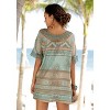 Women's Boho Print Cover up Beach Dress - LASCANA - Turquoise Print Scroll 8/10 - 2 of 4